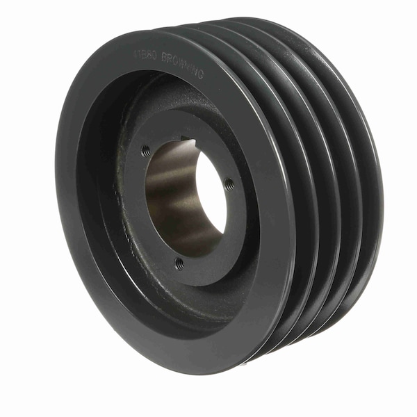 4 Groove Cast Iron Bushed Bore Multiple Sheave, 4TB80